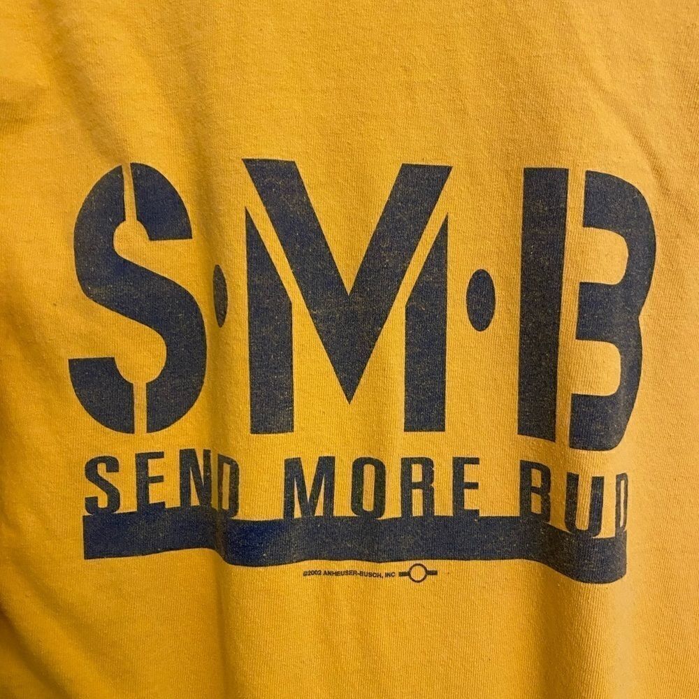 🔥Vintage 2002 SMD. Send More Bud!  T-shirt.